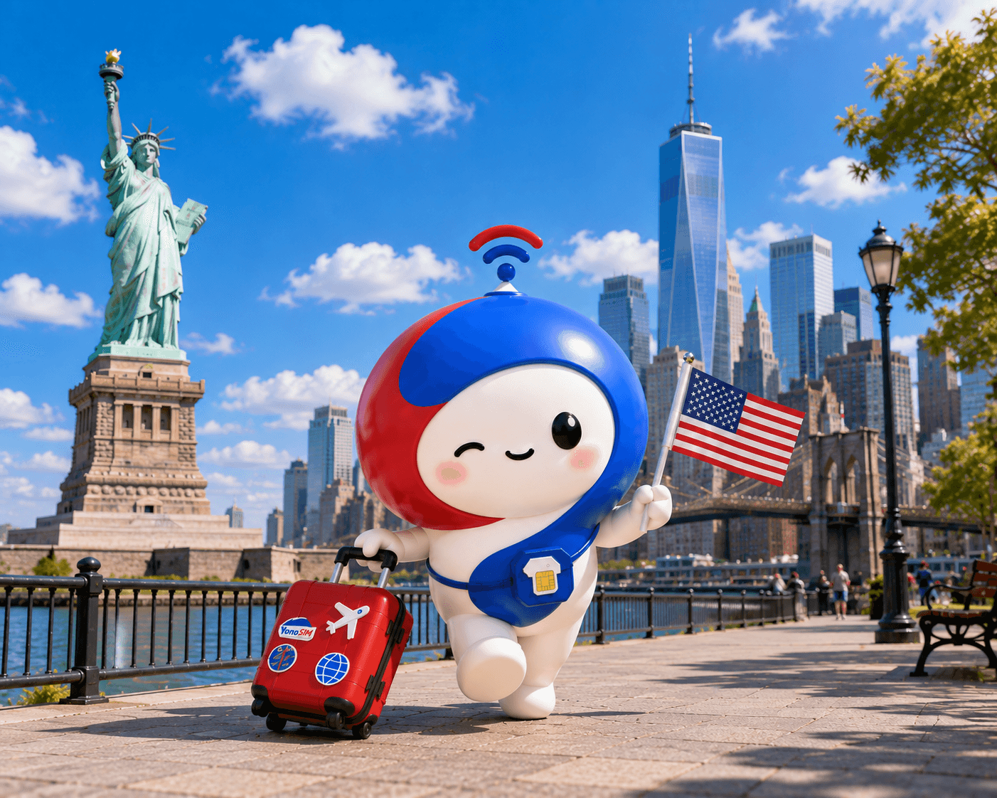 Guide de voyage USA 2026 — skyline de New York, Grand Canyon, Golden Gate, Route 66